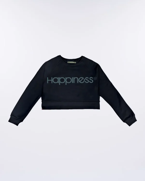 Crop Bimba in cotone felpato Basic