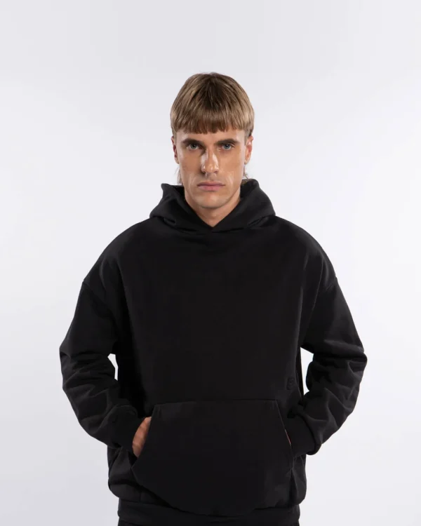 Felpa Unisex in cotone felpato con cappuccio- Basic