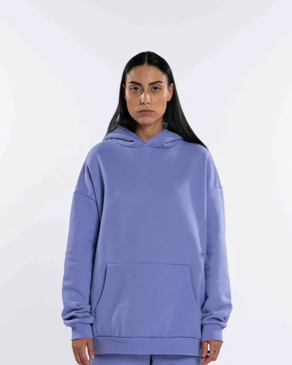 Felpa Unisex in cotone felpato con cappuccio- Basic