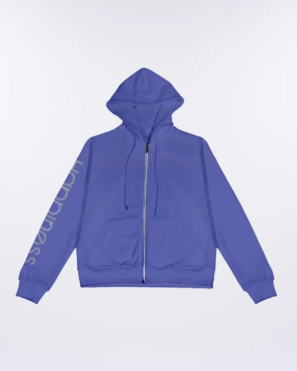Felpa Zip Donna Strass Iridescente cod. 01