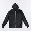 Felpa Zip in cotone felpato Uomo Basic