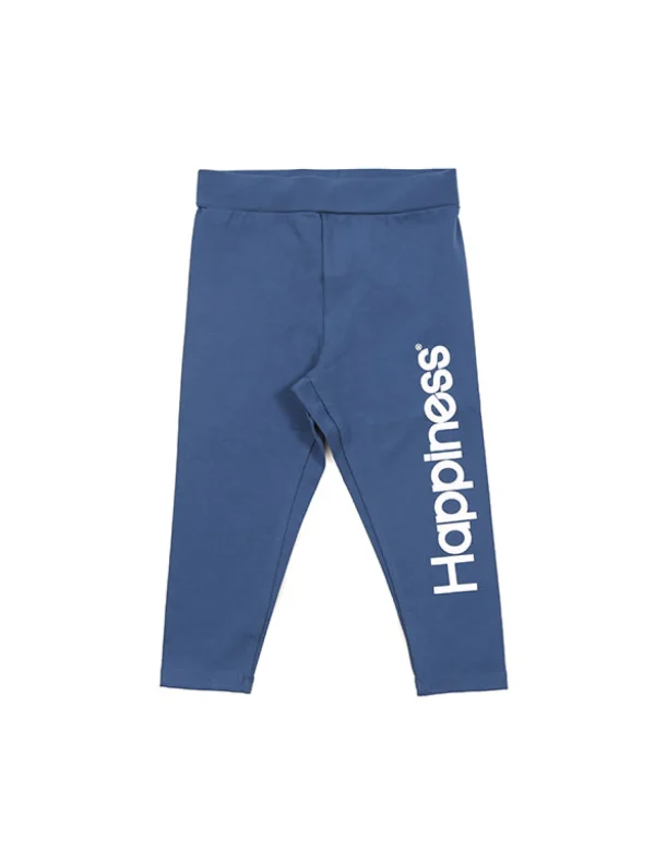 Leggings Bambina Blu Happiness