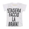 T-Shirt Bambina - Stasera Faccio La Brava Strass