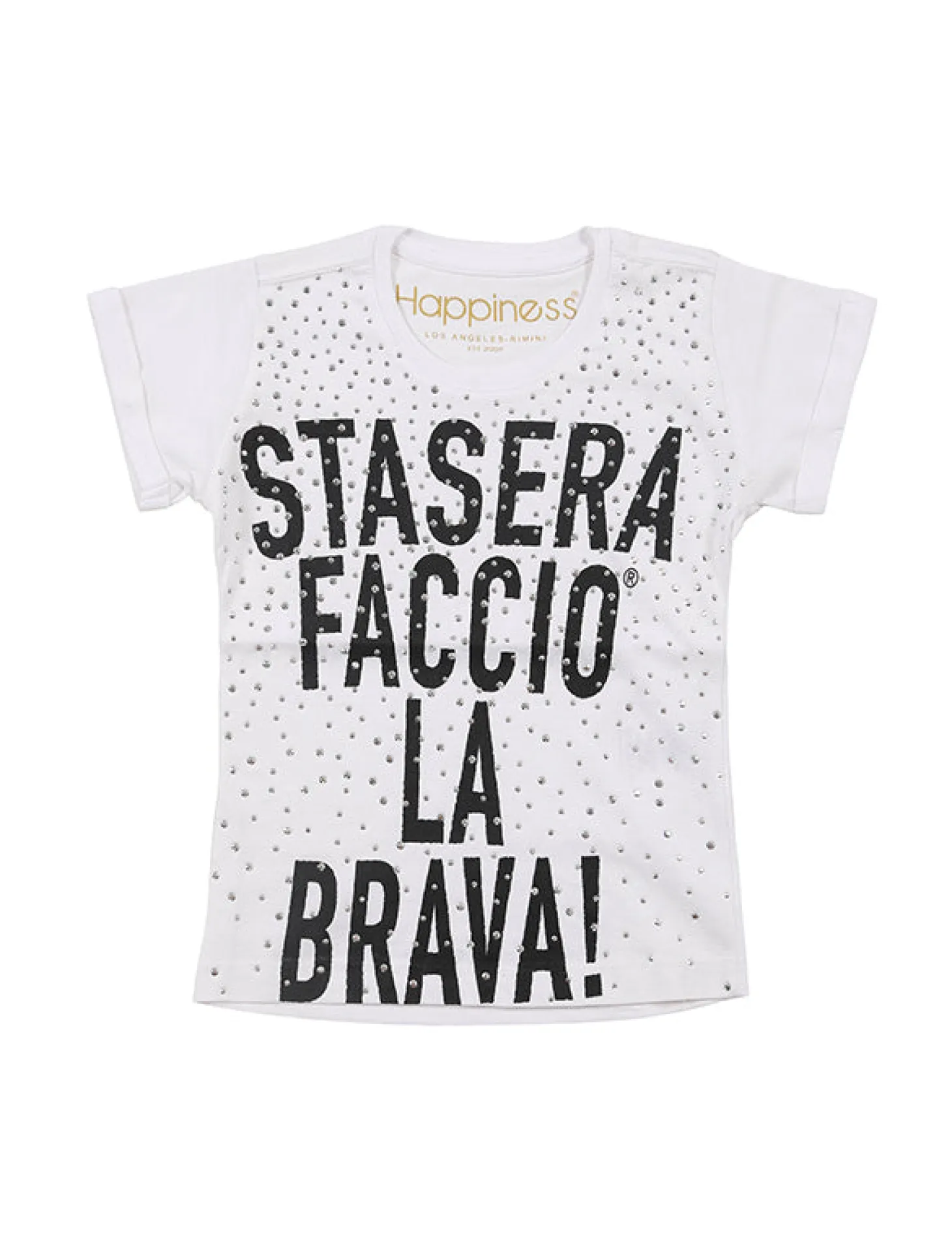 tshirt_bambina__stasera_f_0.webp T-Shirt Bambina - Stasera Faccio La Brava Strass