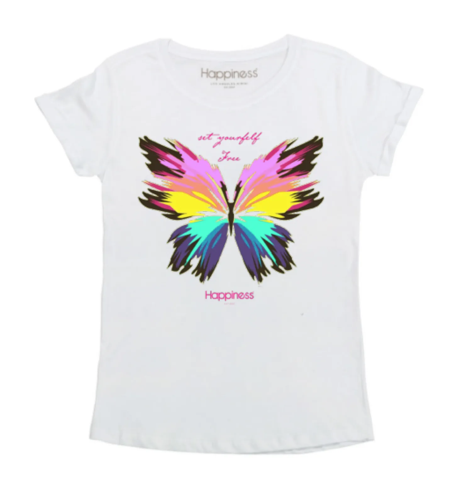 tshirt_bimba__rainbow_but_0.webp T-Shirt Bimba - Rainbow Butterfly