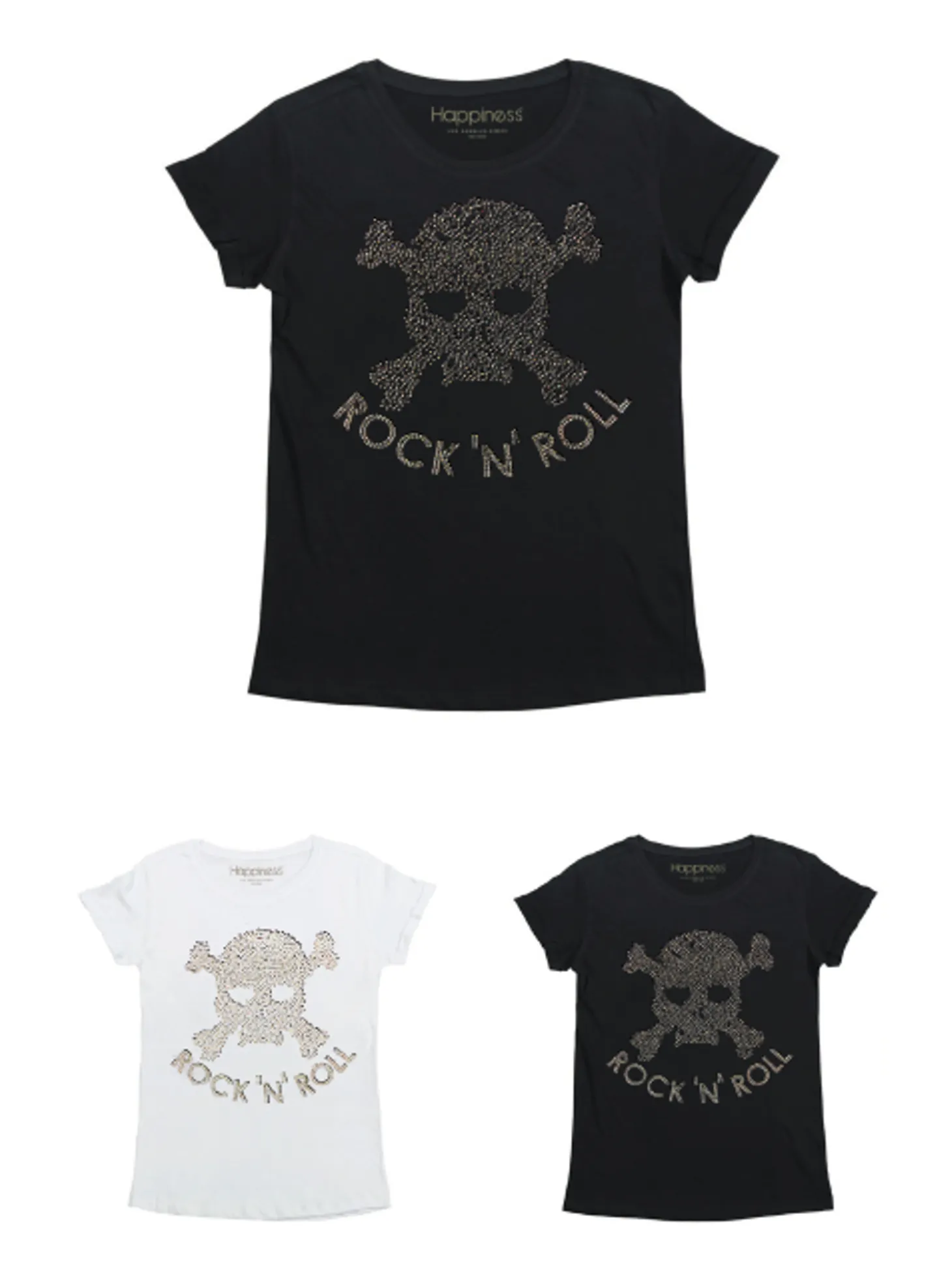 tshirt_bimba__rockn_roll__0-1.webp T-Shirt Bimba - Rock'N Roll Skull Strass