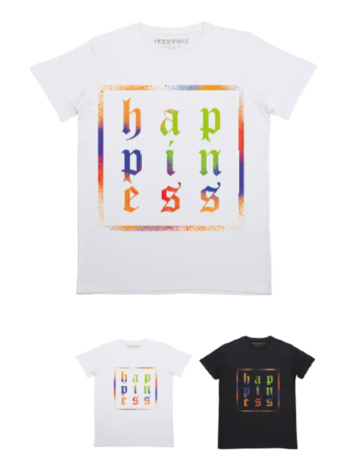 tshirt_bimbo__happiness_s_0.webp T-Shirt Bimbo - Happiness Square Multicol