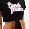 T-shirt Crop Nodo Donna cod. 4382