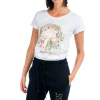 T-Shirt Donna - Golden Skull Flowers