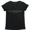 T-Shirt Donna - Happiness Gold Bold Print