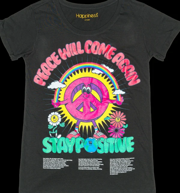 T-Shirt Donna - Peace Will Come Again Multicolor