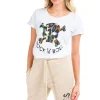 T-Shirt Donna - Rock'N Roll Skull Violet Dark Leo