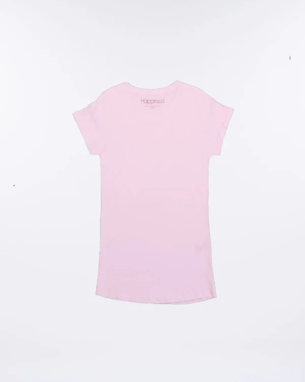 T-shirt Donna Girocollo Basic Pink
