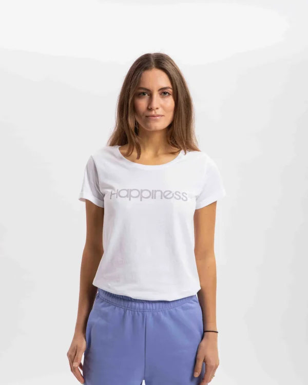T-shirt Donna Graphics HAPPINESS® Original Violet