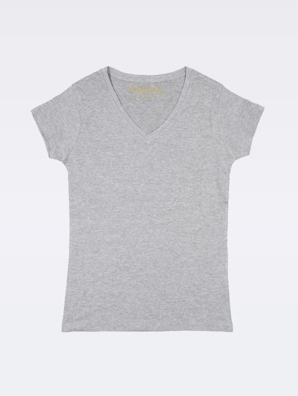 T-shirt Donna Scollo V Venice Basic
