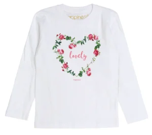 T-Shirt Long Sleeves Bambina Happiness - Lovely