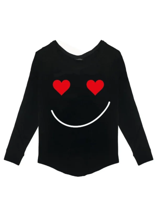 T-Shirt Long Sleeves Bimba - Lover Smile