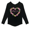 T-Shirt Long Sleeves Bimba - Heart Flowers 4095